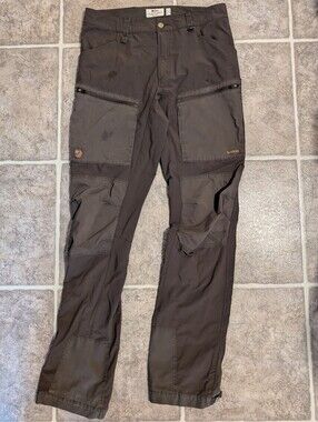 Fjallraven Keb Agile Trousers, 32x34, Dark Olive